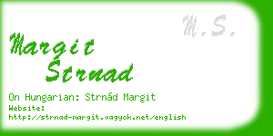 margit strnad business card